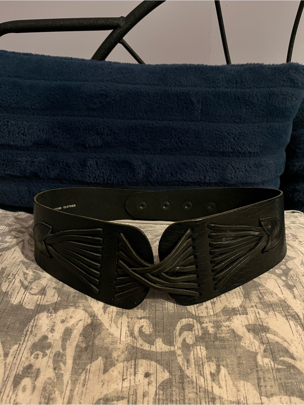 Wide Waist Belt with Lace-Up Front